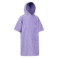 Light Purple - Side - Mountain Warehouse Childrens-Kids Driftwood Hooded Towel
