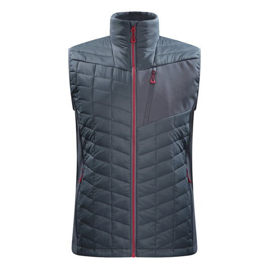 Grey - Front - Mountain Warehouse Mens Ultra Siurana Softshell Hybrid Gilet