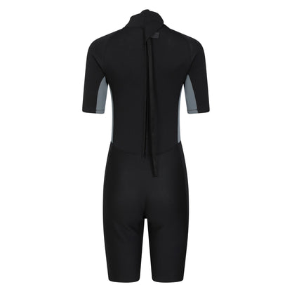 Charcoal - Back - Mountain Warehouse Womens-Ladies Tortuga Wetsuit