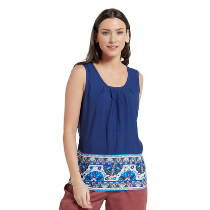 Midnight - Front - Mountain Warehouse Womens-Ladies Orchid Floral Vest Top