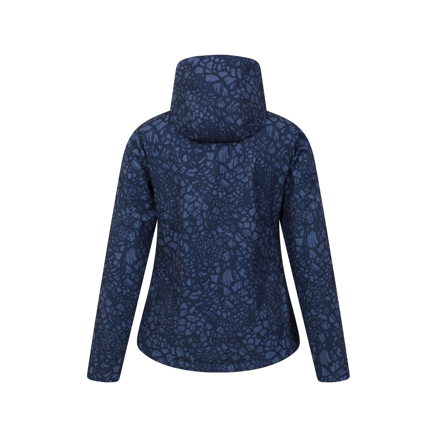 Dark Blue - Back - Mountain Warehouse Womens-Ladies Exodus Abstract Water Resistant Soft Shell Jacket