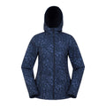Dark Blue - Front - Mountain Warehouse Womens-Ladies Exodus Abstract Water Resistant Soft Shell Jacket