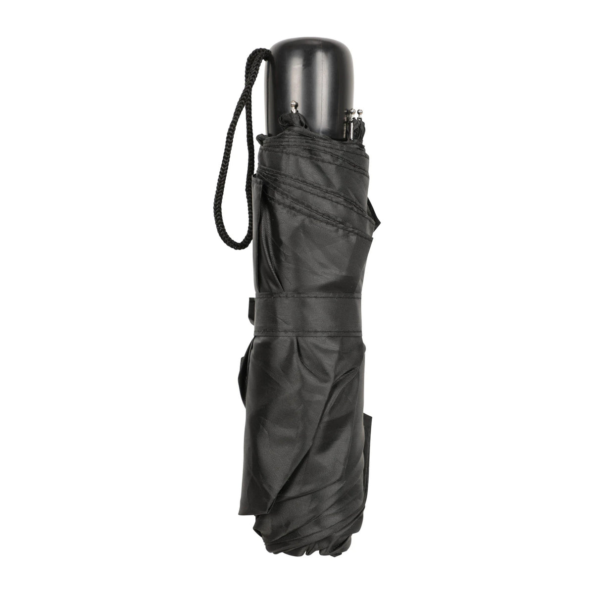 Black - Close up - Mountain Warehouse Plain Mini Folding Umbrella
