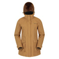 Mustard - Front - Mountain Warehouse Womens-Ladies Street Padded Waterproof Jacket