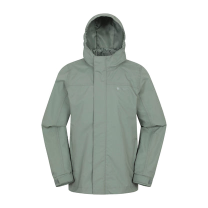 Dark Green - Front - Mountain Warehouse Childrens-Kids Solar Waterproof Jacket