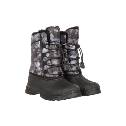 Monochrome - Front - Mountain Warehouse Childrens-Kids Whistler Adaptive Stars Snow Boots