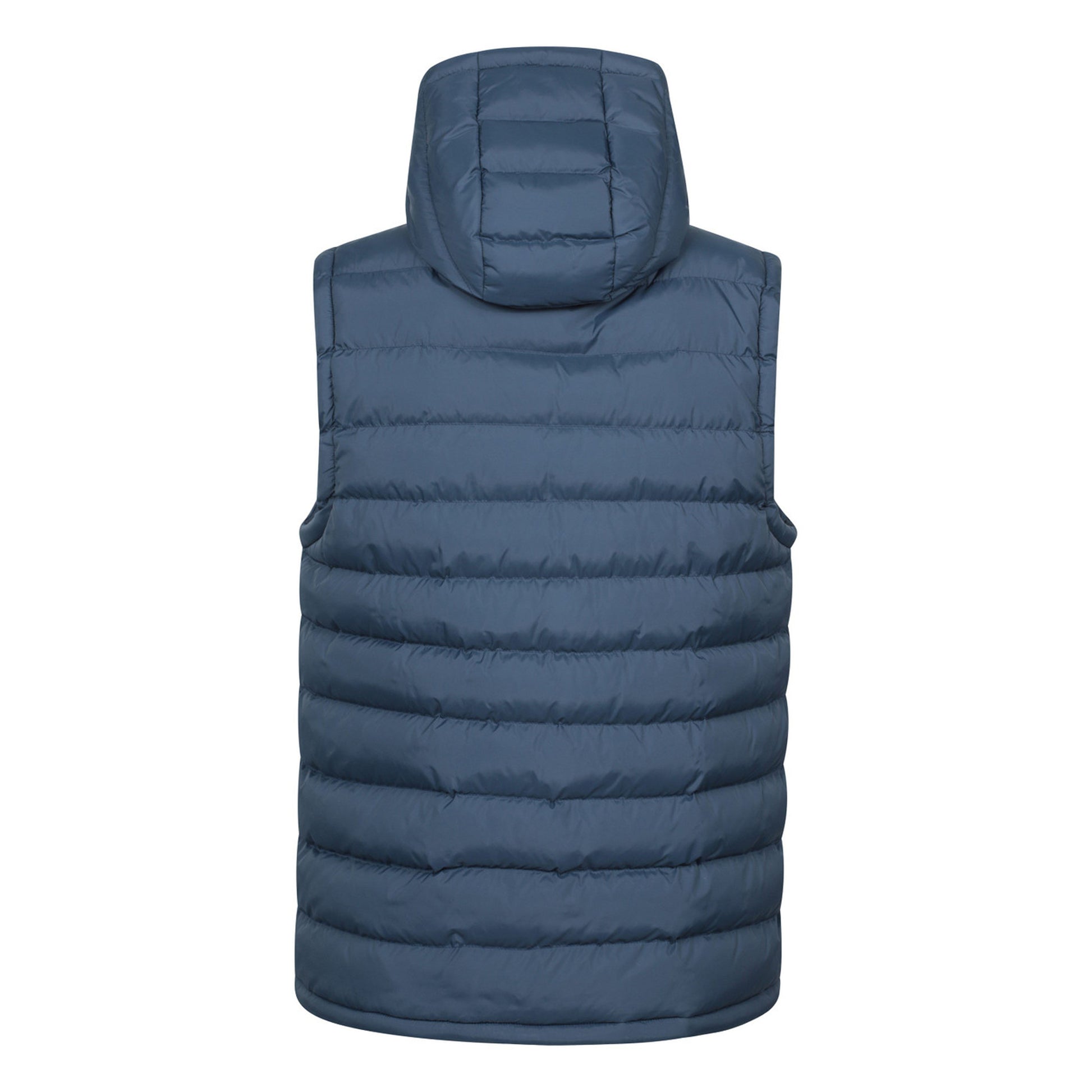Navy - Back - Mountain Warehouse Mens Seasons Hooded Padded Gilet