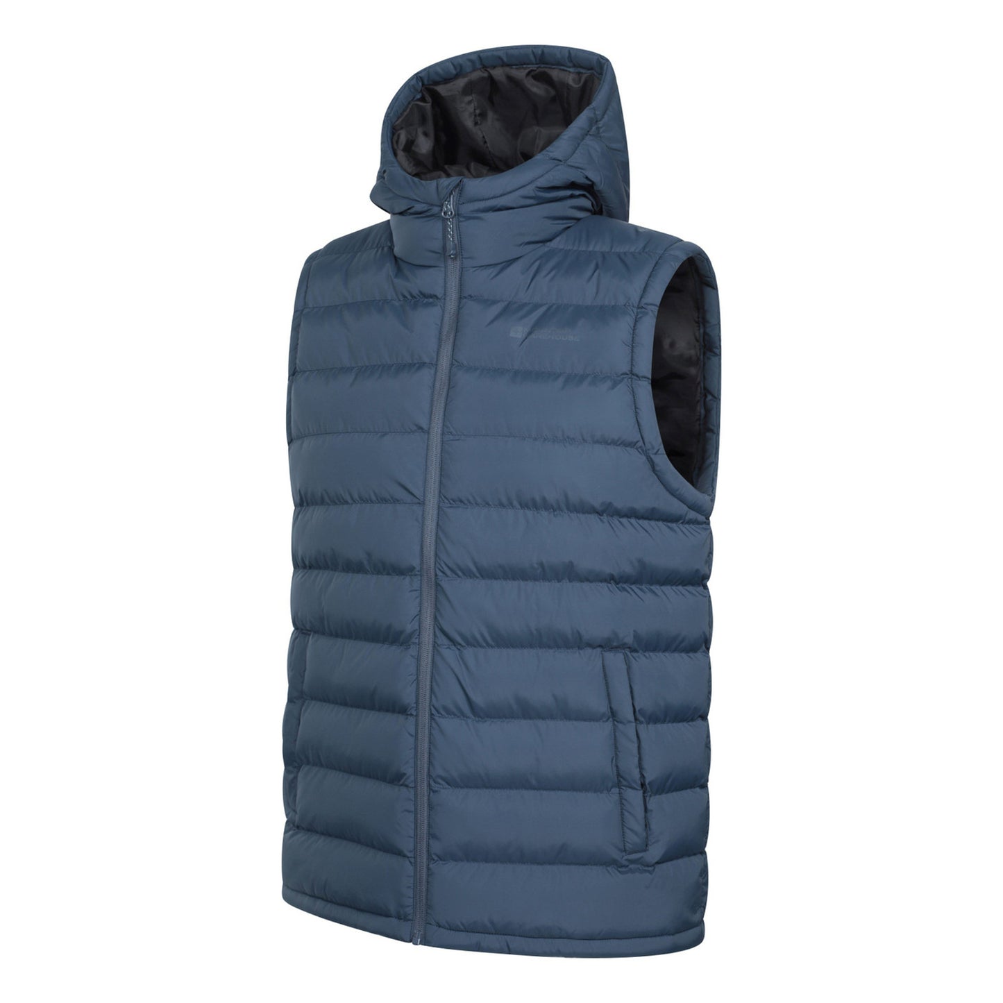 Navy - Lifestyle - Mountain Warehouse Mens Seasons Hooded Padded Gilet
