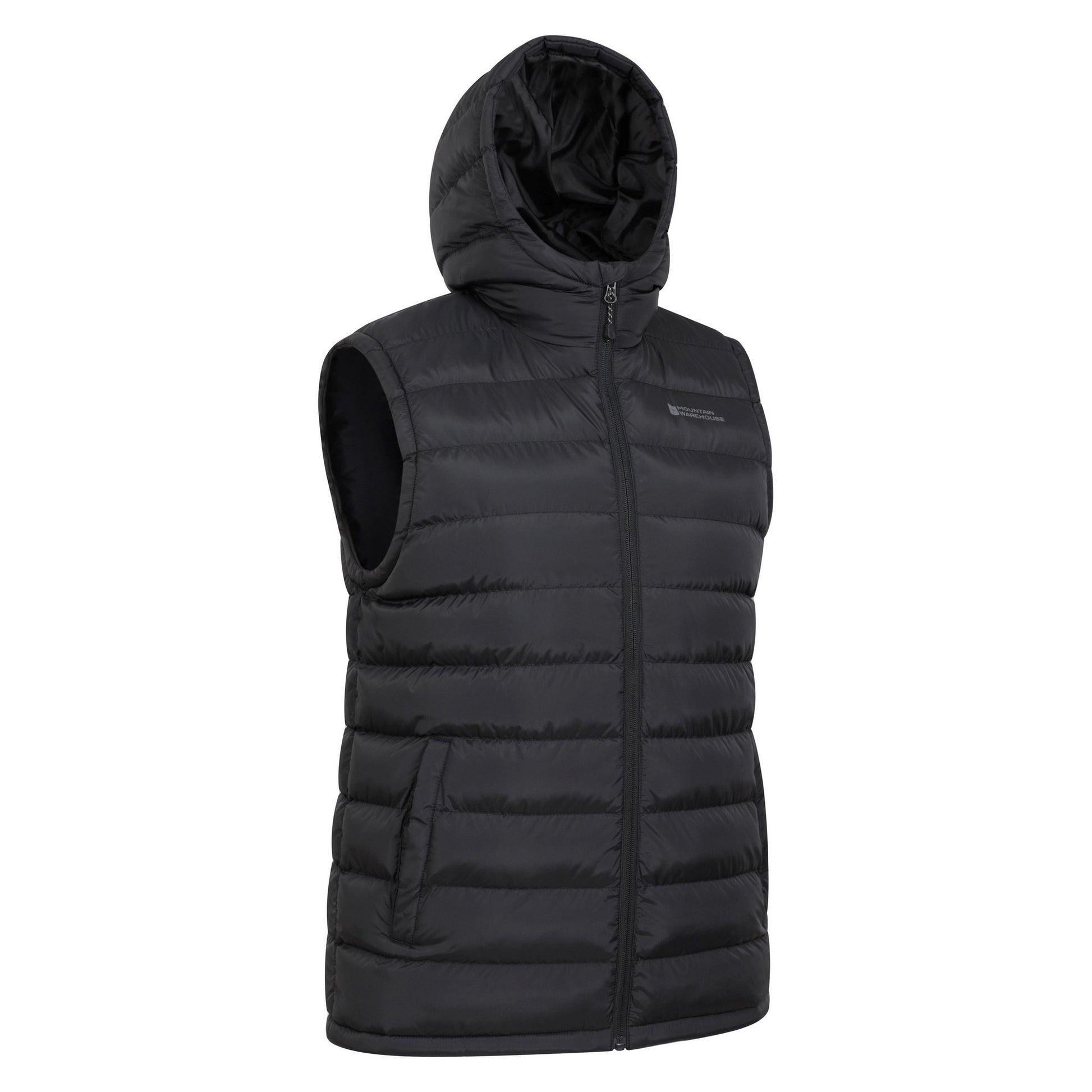 Black - Lifestyle - Mountain Warehouse Mens Seasons Hooded Padded Gilet