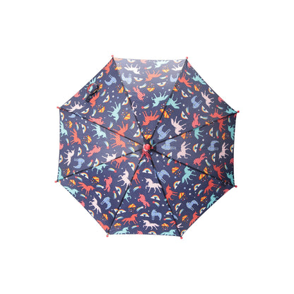 Navy - Back - Mountain Warehouse Unicorn Folding Umbrella