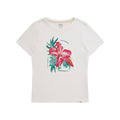 White - Front - Animal Womens-Ladies Carina Hibiscus Organic T-Shirt