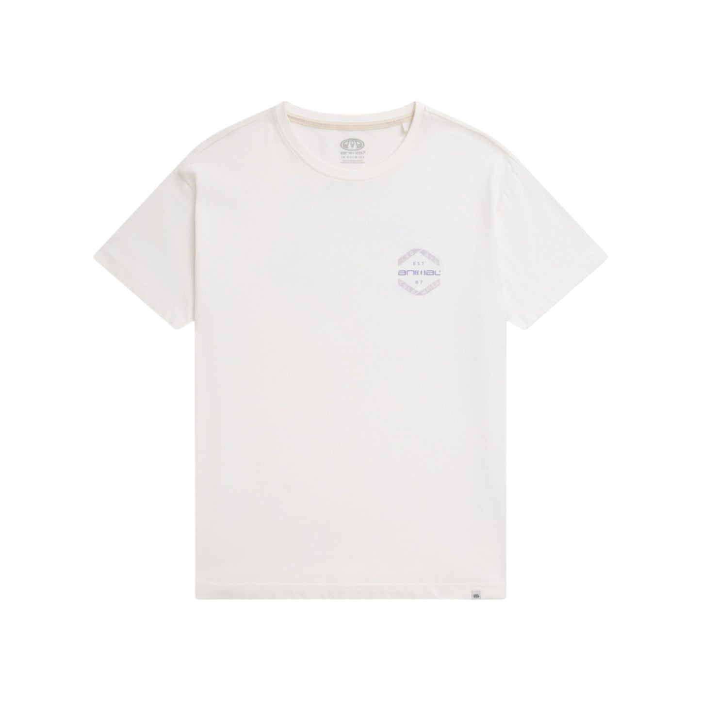 White - Front - Animal Womens-Ladies Leena Graphic Print Organic T-Shirt