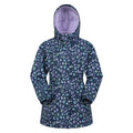 Dusky Purple - Front - Mountain Warehouse Childrens-Kids Dale Leopard Print Lightweight Waterproof Jacket