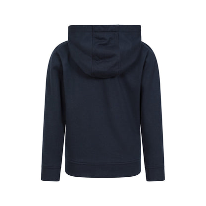 Navy - Back - Mountain Warehouse Childrens-Kids Essentials Full Zip Hoodie