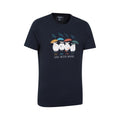 Navy - Side - Mountain Warehouse Mens Great British Weather T-Shirt
