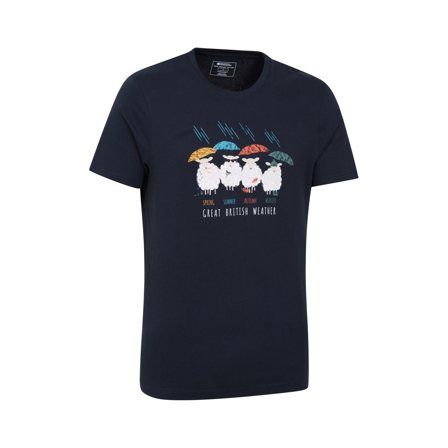 Navy - Lifestyle - Mountain Warehouse Mens Great British Weather T-Shirt