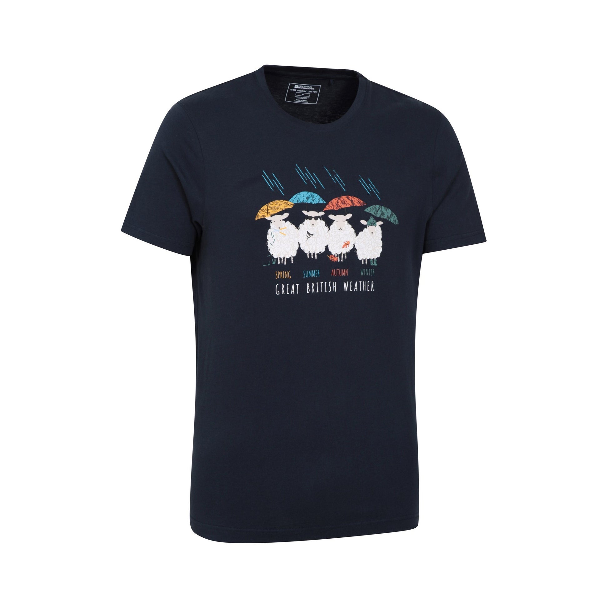 Navy - Lifestyle - Mountain Warehouse Mens Great British Weather T-Shirt