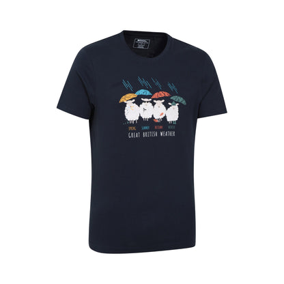 Navy - Lifestyle - Mountain Warehouse Mens Great British Weather T-Shirt