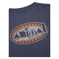 Dark Blue - Side - Animal Mens Chase Graphic Print Organic T-Shirt