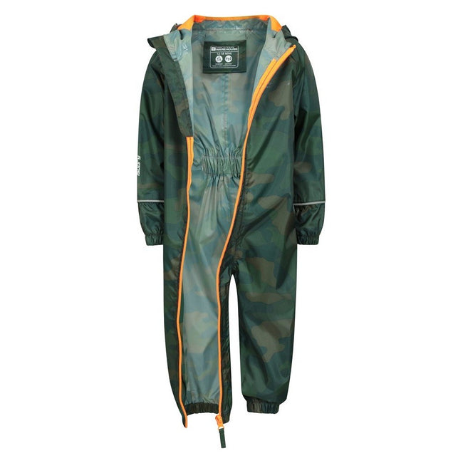 Khaki - Lifestyle - Mountain Warehouse Baby Camo Waterproof Rain Suit
