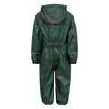 Khaki - Close up - Mountain Warehouse Baby Camo Waterproof Rain Suit