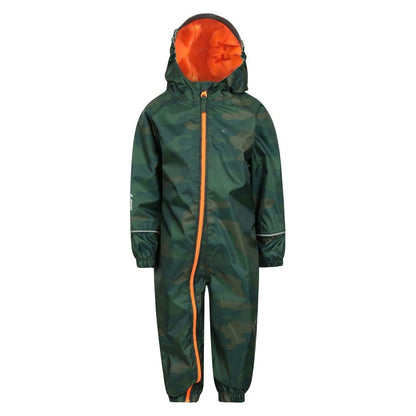 Khaki - Front - Mountain Warehouse Baby Camo Waterproof Rain Suit