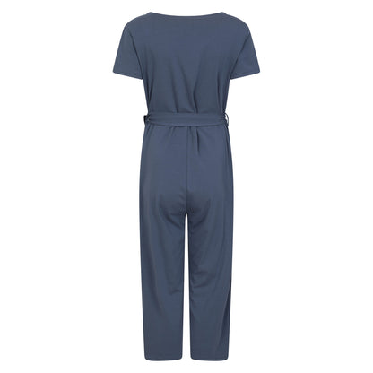 Blue - Back - Mountain Warehouse Womens-Ladies Santorini Wrap Jumpsuit