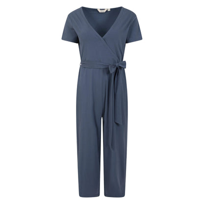 Blue - Front - Mountain Warehouse Womens-Ladies Santorini Wrap Jumpsuit