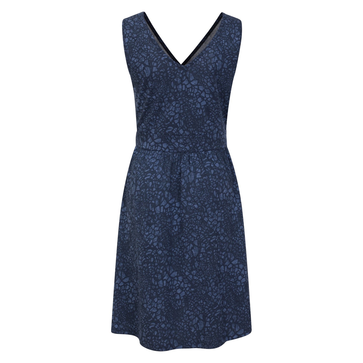 Navy - Back - Mountain Warehouse Womens-Ladies Newquay Giraffe Print Sleeveless Dress