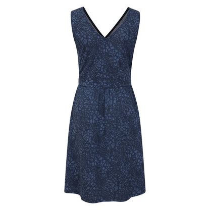 Navy - Back - Mountain Warehouse Womens-Ladies Newquay Giraffe Print Sleeveless Dress