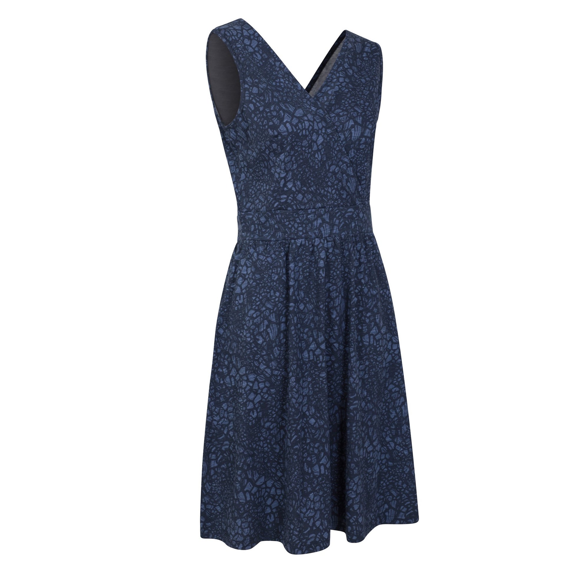 Navy - Lifestyle - Mountain Warehouse Womens-Ladies Newquay Giraffe Print Sleeveless Dress