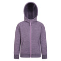 Lilac - Front - Mountain Warehouse Childrens-Kids Nevis Full Zip Hoodie