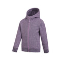 Lilac - Side - Mountain Warehouse Childrens-Kids Nevis Full Zip Hoodie