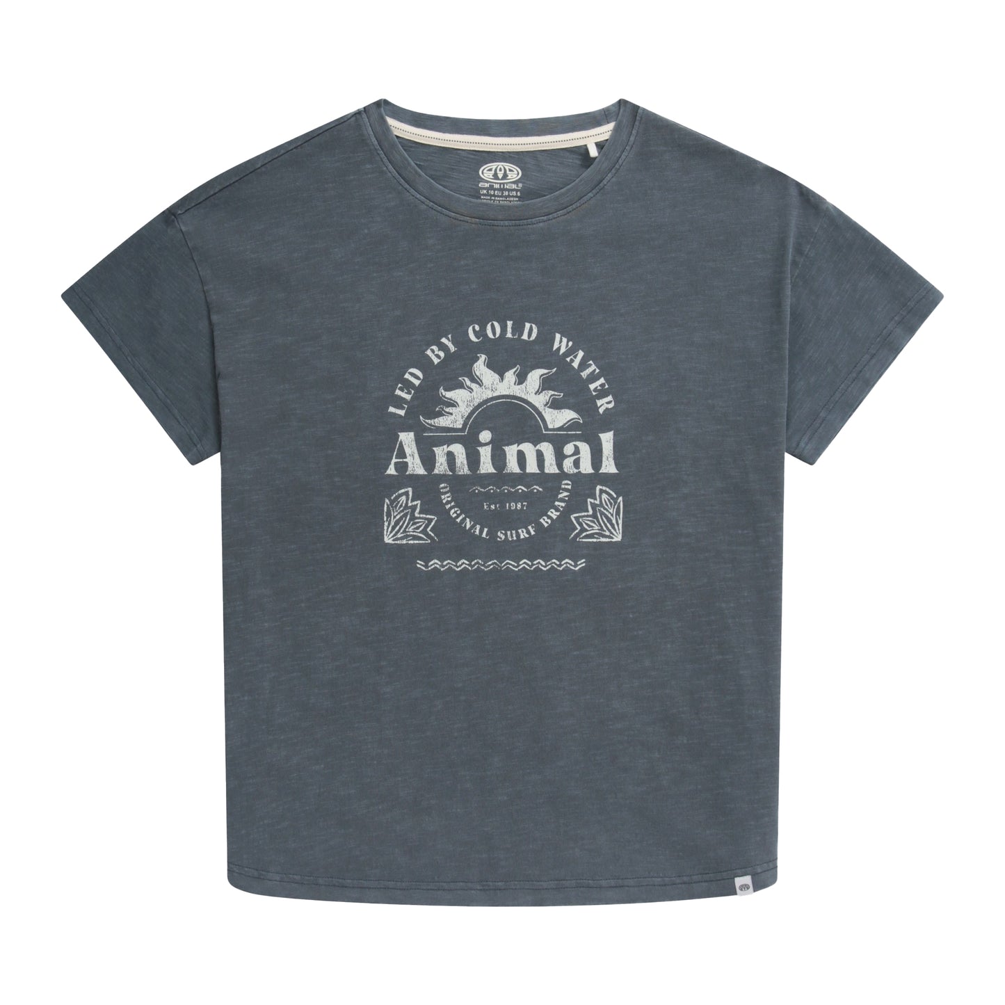 Petrol - Front - Animal Womens-Ladies Phoenix Organic T-Shirt