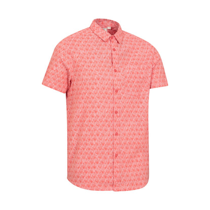 Coral - Lifestyle - Mountain Warehouse Mens Preston Illustration Leaves Shirt