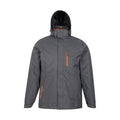 Dark Grey - Front - Mountain Warehouse Mens Bracken Extreme 3 in 1 Waterproof Jacket