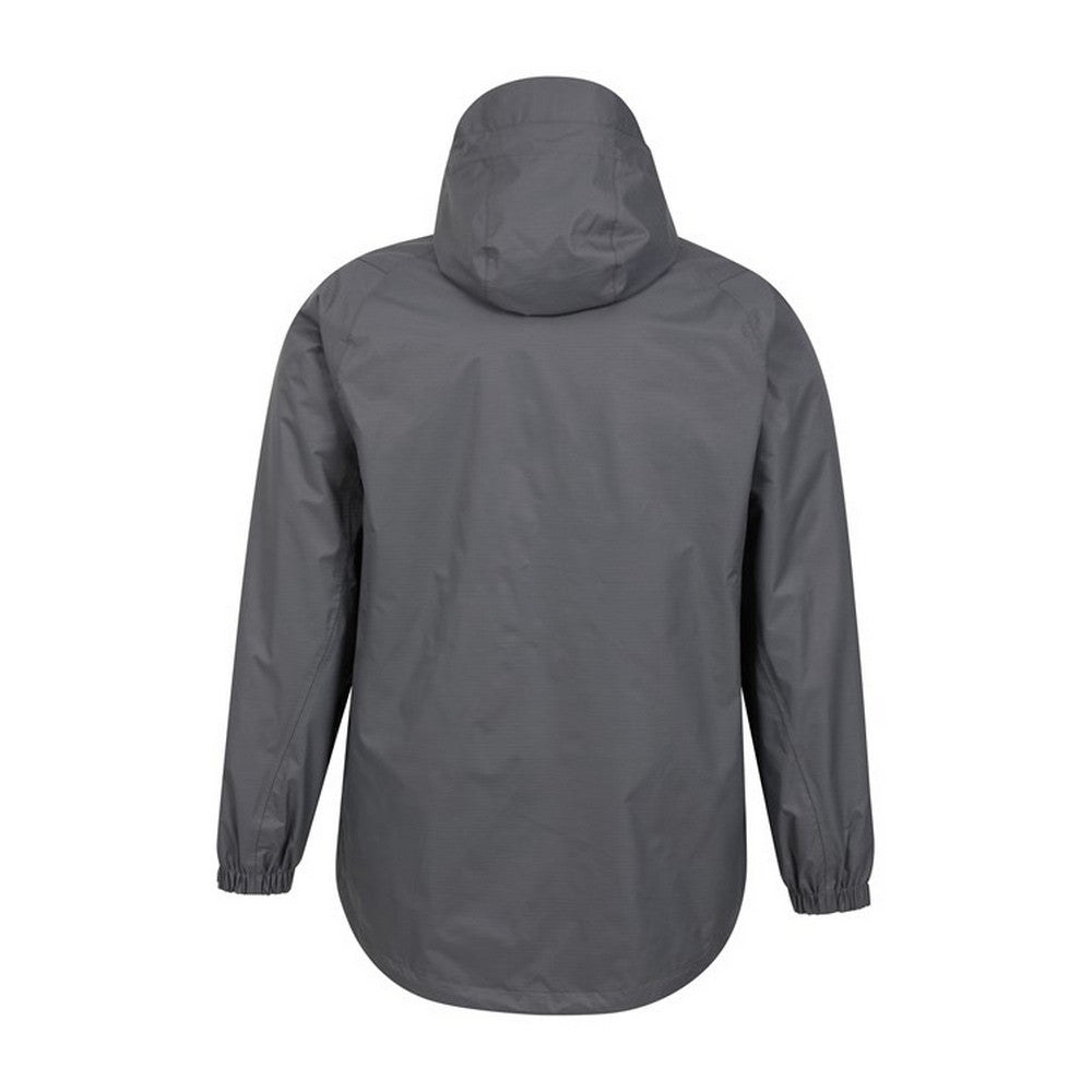 Dark Grey - Close up - Mountain Warehouse Mens Bracken Extreme 3 in 1 Waterproof Jacket