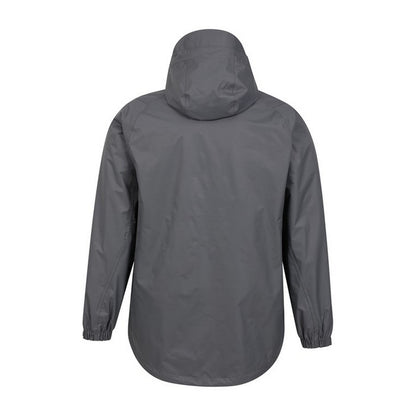 Dark Grey - Close up - Mountain Warehouse Mens Bracken Extreme 3 in 1 Waterproof Jacket