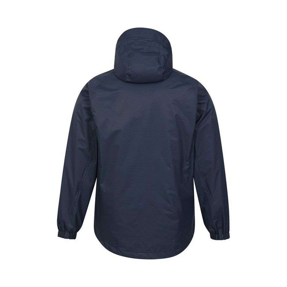 Indigo - Back - Mountain Warehouse Mens Bracken Extreme 3 in 1 Waterproof Jacket