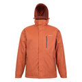 Orange - Front - Mountain Warehouse Mens Bracken Extreme 3 in 1 Waterproof Jacket