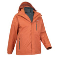 Orange - Side - Mountain Warehouse Mens Bracken Extreme 3 in 1 Waterproof Jacket