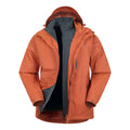 Orange - Lifestyle - Mountain Warehouse Mens Bracken Extreme 3 in 1 Waterproof Jacket