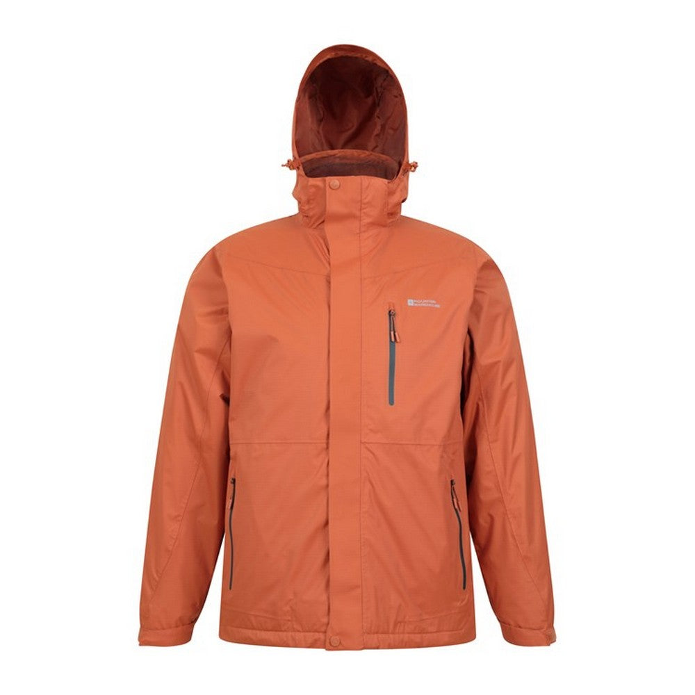 Black - Pack Shot - Mountain Warehouse Mens Bracken Extreme 3 in 1 Waterproof Jacket