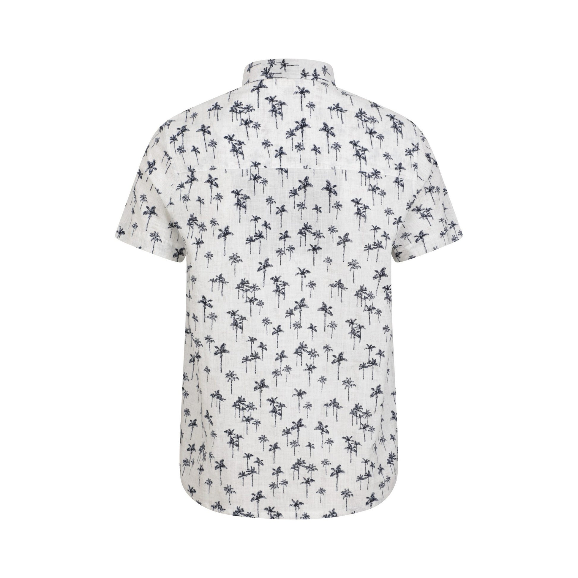 Off White - Back - Mountain Warehouse Mens Preston Illustration Palm Tree Shirt