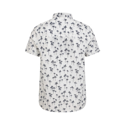 Off White - Back - Mountain Warehouse Mens Preston Illustration Palm Tree Shirt