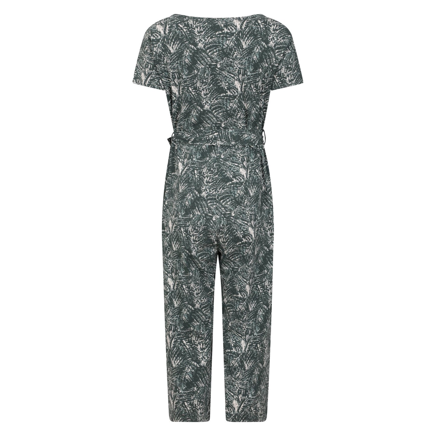 Khaki Green - Back - Mountain Warehouse Womens-Ladies Santorini Floral Wrap Jumpsuit