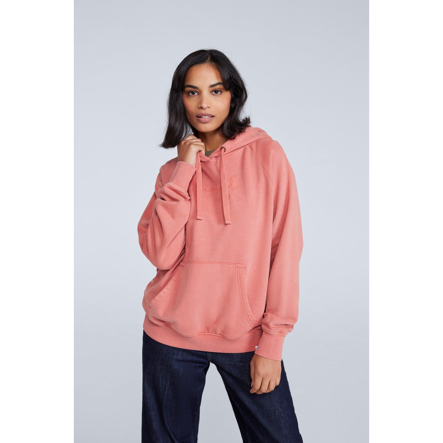 Rust - Front - Animal Womens-Ladies Kaya Organic Hoodie