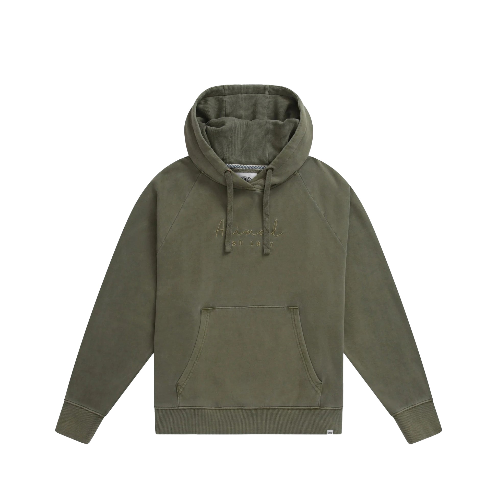 Dark Green - Front - Animal Womens-Ladies Kaya Organic Hoodie