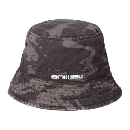 Black - Front - Animal Mens Miles Camo Bucket Hat