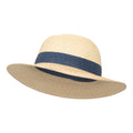 Beige - Back - Mountain Warehouse Womens-Ladies Whitby Colour Block Sun Hat